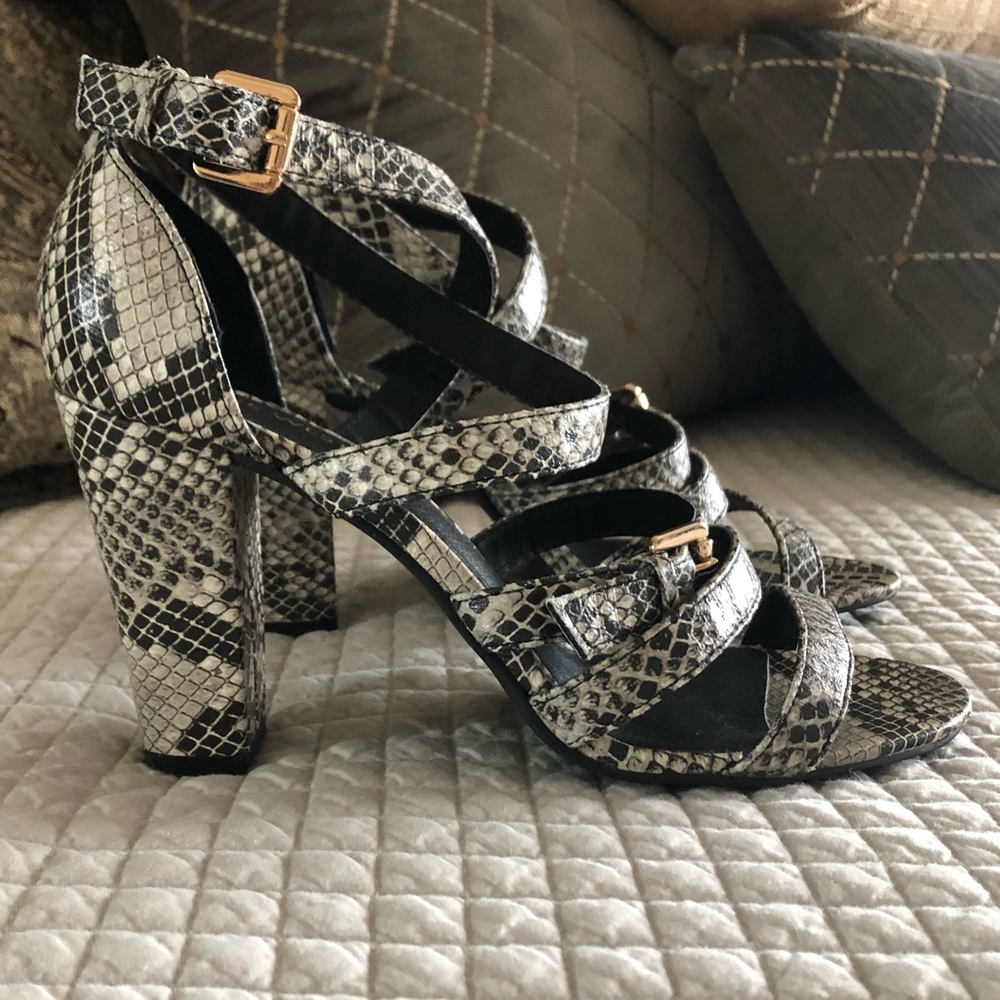 Snakeskin heels